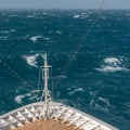 How do ships handle rough seas?